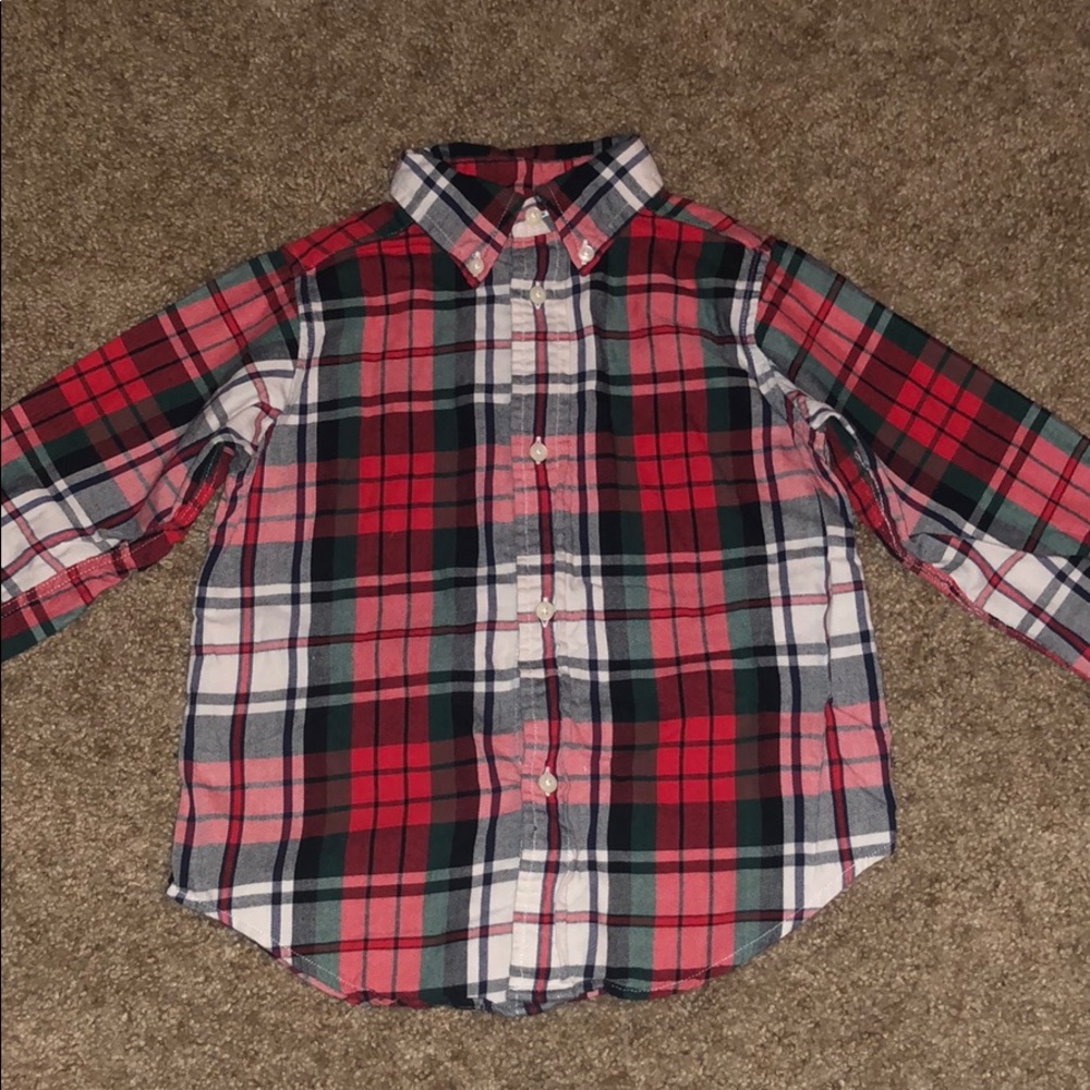 Boys long sleeve flannel shirt